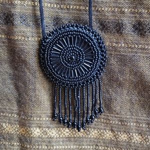 Beaded Pouch Necklace